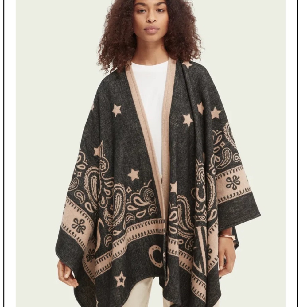 Scotch & Soda Black and Tan Cape